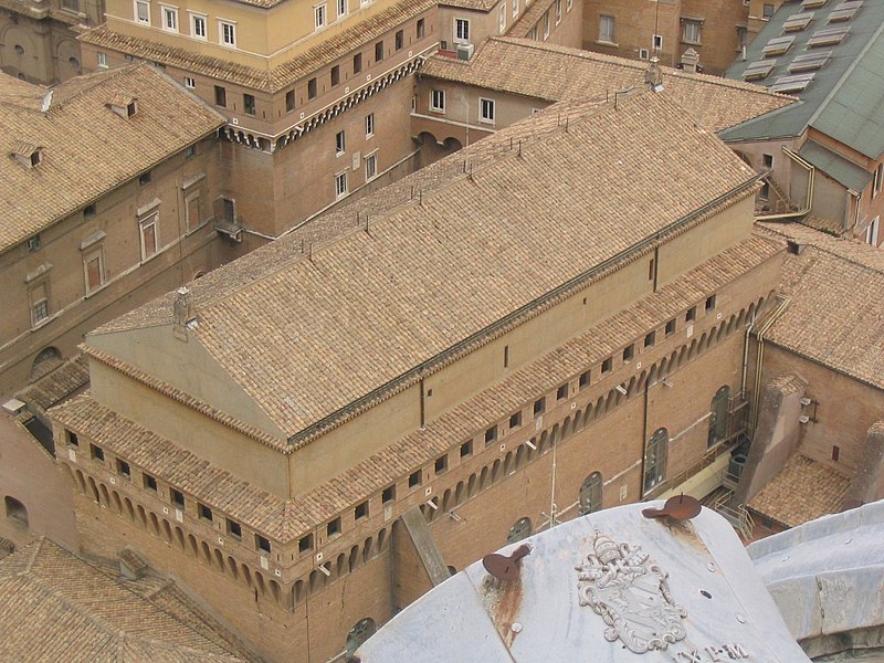 La Capela Sistina vista dall'alto