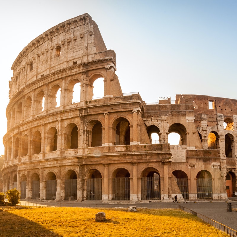 Foto externa do Coliseu em Roma