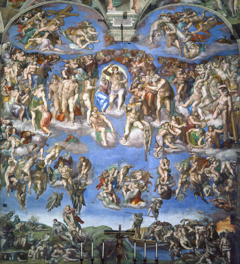 O Juízo Final afresco de Michelangelo