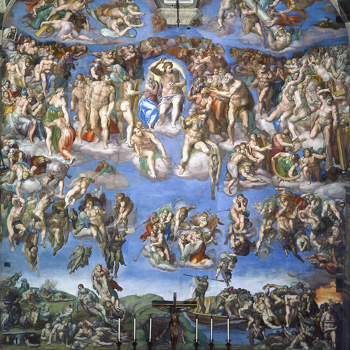 O Juízo Final afresco de Michelangelo