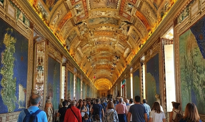 La Galería de Mapas Geográficos de los Museos Vaticanos en Roma