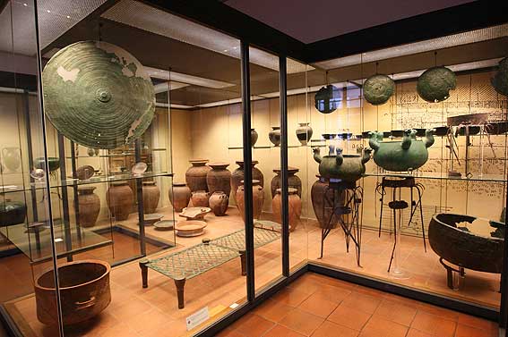Sala Túmula de Regolini-Galassi no Museu Gregoriano Etrusco nos Museus do Vaticano, em Roma.